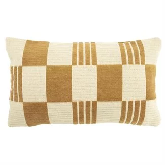 By Boo Kussen Twist 35x55 cm – mosterd