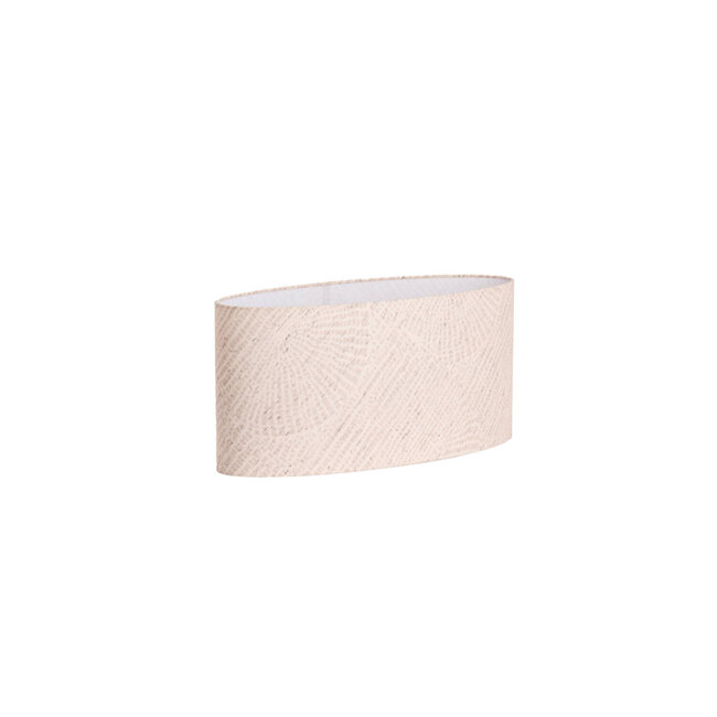 Light en Living Kap ovaal recht smal laag 58-24-27 cm STONE beige