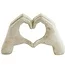 Light en Living Ornament 24,5x9,5x15 cm HANDS taupe  grijs
