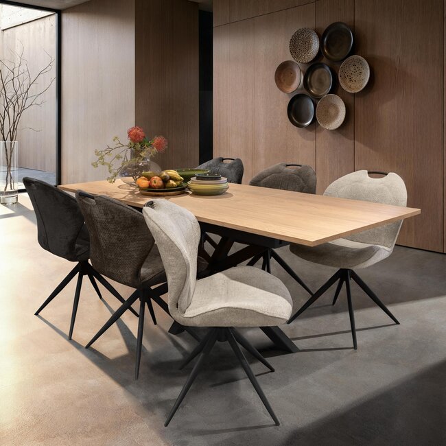 WoonMax Eettafel Lamulux Chesterfield Rechthoekig uitschuifbaar - Diverse kleuren en 3 afmetingen