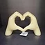 Light en Living Ornament 24,5x9,5x15 cm HANDS taupe  grijs