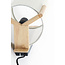 Light en Living Wandlamp  22X18X36 cm Litto naturel+Linnen wit
