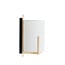 Light en Living Wandlamp  22X18X36 cm Litto naturel+Linnen wit