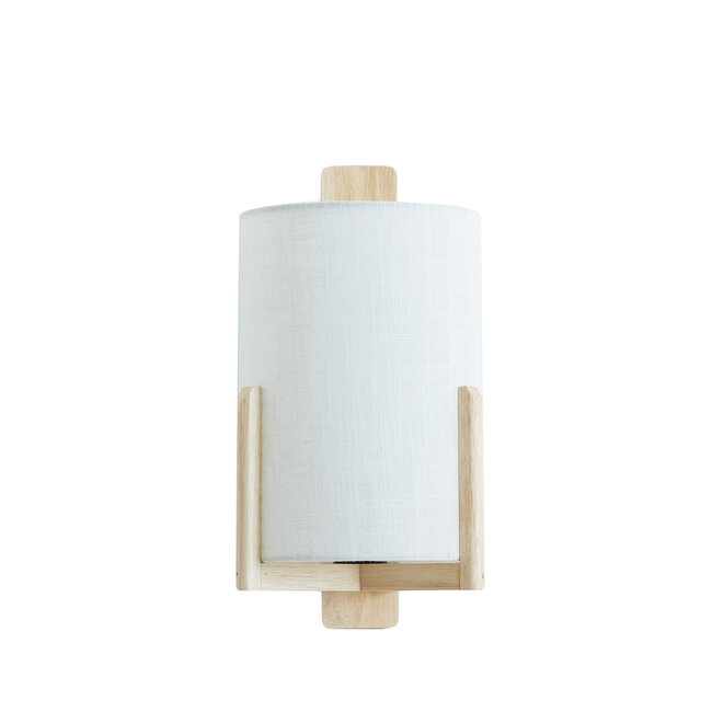 Light en Living Wandlamp  22X18X36 cm Litto naturel+Linnen wit