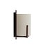 Light en Living Wandlamp  22X18X36 cm Litto donkerbruin+Linnen naturel