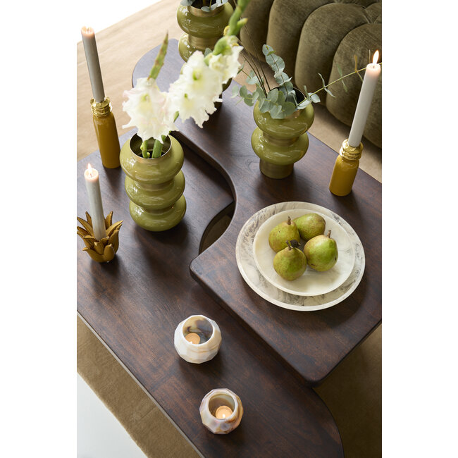 Light en Living Salontafel Set van 2 Crato Acacia hout Choco Bruin