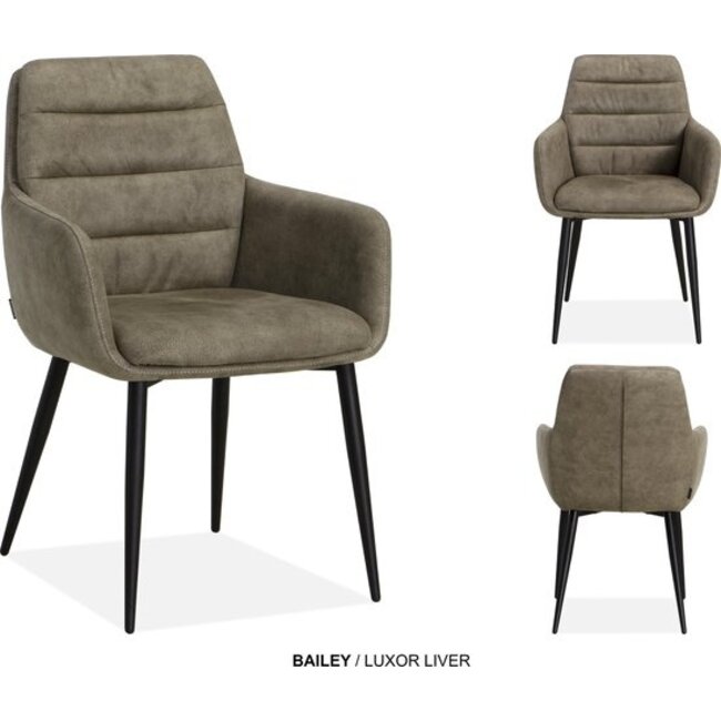 WoonMax Eetkamerstoel Bailey - Diverse kleuren Luxor