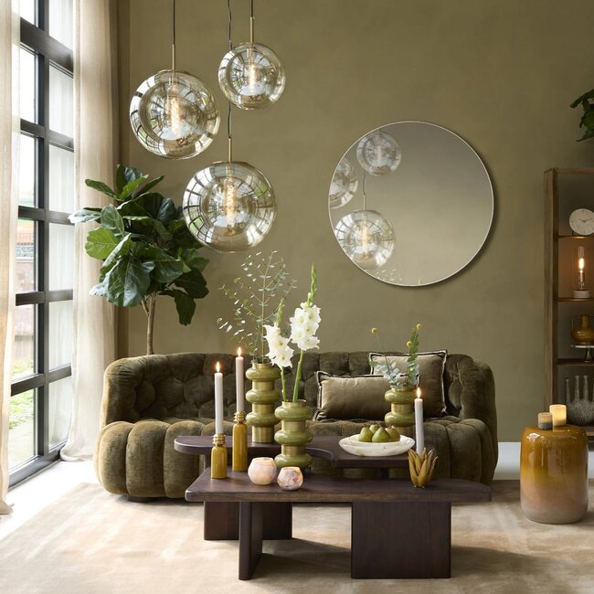 Light en Living Salontafel Set van 2 Crato Acacia hout Choco Bruin