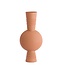 Light en Living Vaas deco Ø18x54,5 cm KAVANSI mat terra-roze