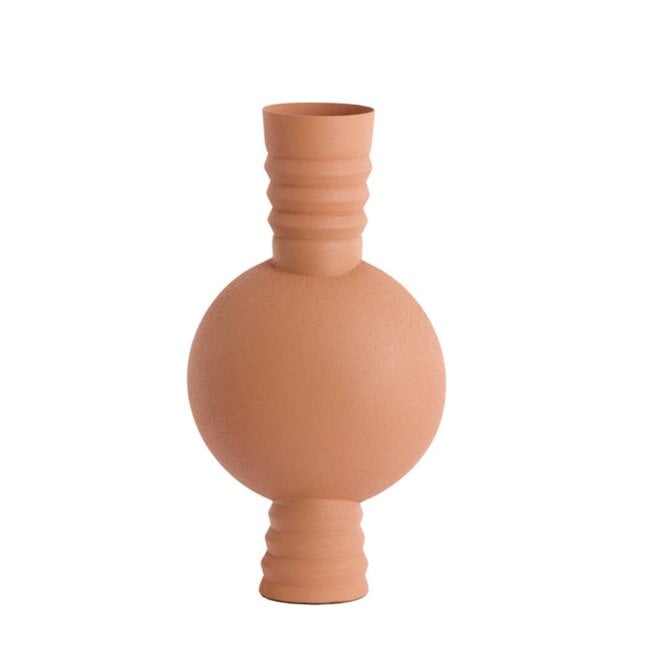Light en Living Vaas deco Ø14x40 cm KAVANSI mat terra-roze