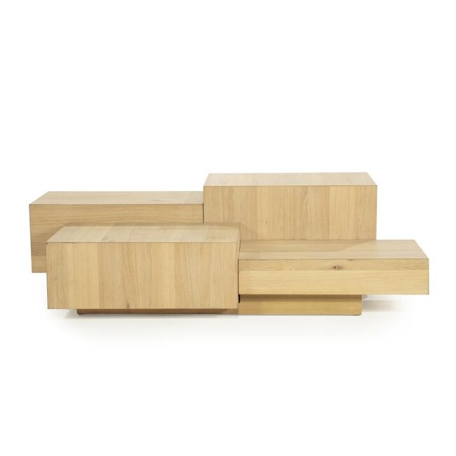 Eleonora Salontafel Quinten rechthoekig - naturel
