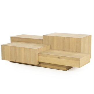 Eleonora Salontafel Quinten rechthoekig - naturel