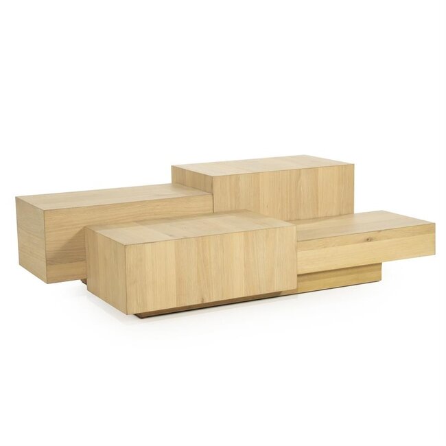 Eleonora Salontafel Quinten rechthoekig - naturel