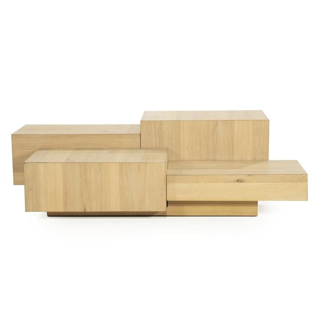Eleonora Salontafel Quinten rechthoekig - naturel