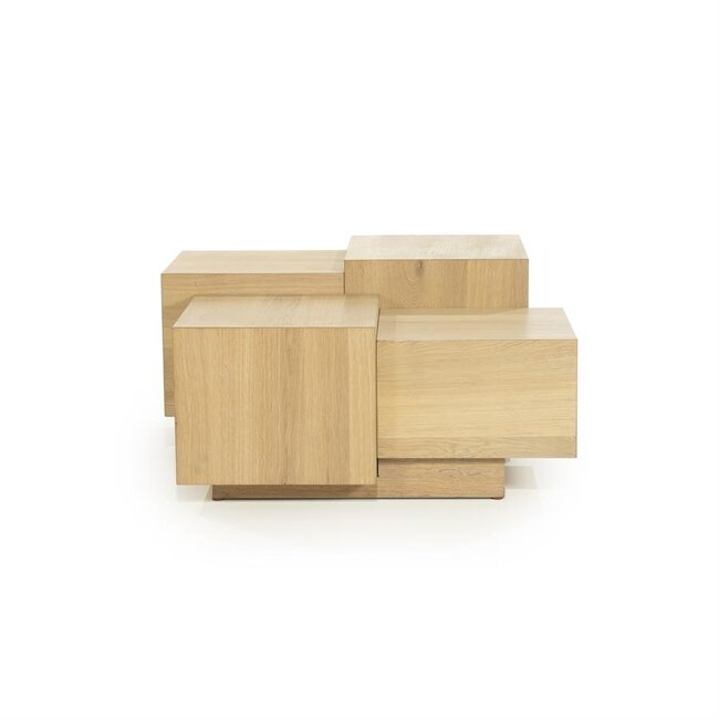 Eleonora Salontafel Quinten vierkant - naturel