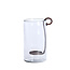 Light en Living Windlicht 23X18X33 cm DOLEGA glas helder+donkerbruin