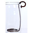 Light en Living Windlicht 23X18X33 cm DOLEGA glas helder+donkerbruin
