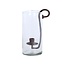 Light en Living Windlicht 17X13X28,5 cm DOLEGA glas helder+donkerbruin