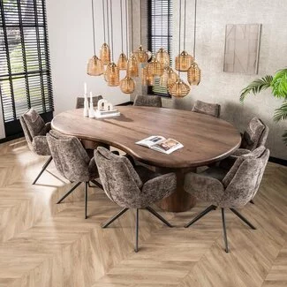 WoonStijl Eetkamertafel sculpture acacia 240 cm