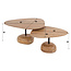 WoonStijl Salontafel set van 2 driehoekig blad