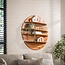 WoonStijl Wandschap 4-delig rond acacia