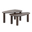 WoonStijl Salontafel set van 2 organic Maya teak