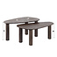 WoonStijl Salontafel set van 2 organic Maya teak