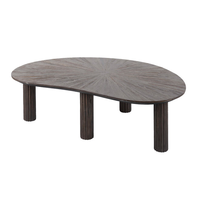 WoonStijl Salontafel 110cm niervormig Maya teak