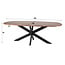 WoonStijl Eetkamertafel 180 Cliff ovale buis mango