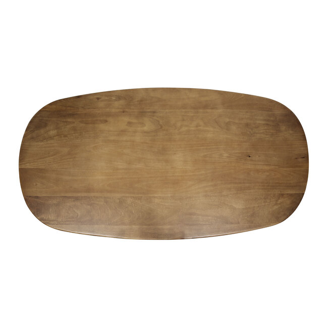 WoonStijl Eetkamertafel 215 Cliff ovale buis mango