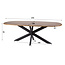 WoonStijl Eetkamertafel 215 Cliff ovale buis mango