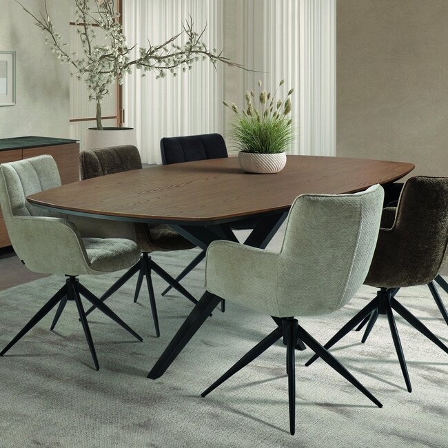 WoonMax Eettafel Wellington Deens Ovaal Lamulux  - Diverse kleuren en afmetingen