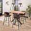 WoonStijl Barstoel Salon Tissee cargo bruin