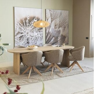 Eleonora Eettafel Dex 250x100 cm - naturel