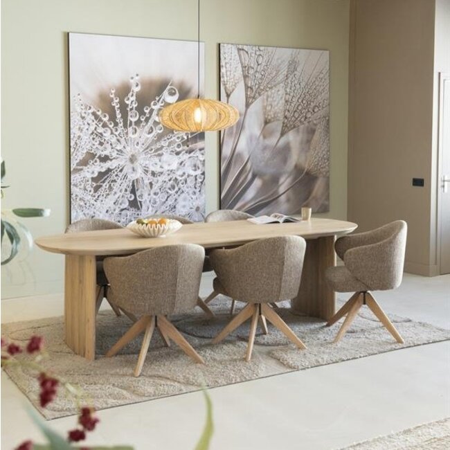 Eleonora Eettafel Dex 250x100 cm - naturel