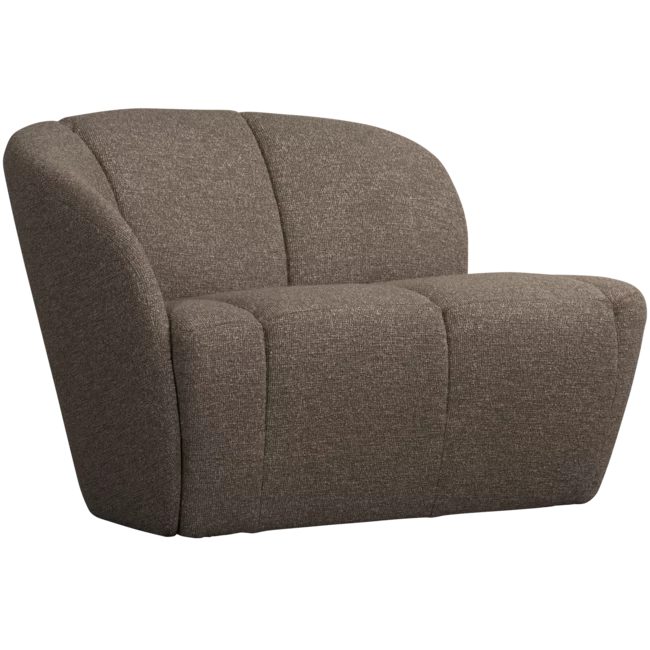 Woood Mojo 2-Zits Bankje Links Boucle Bruin Melange