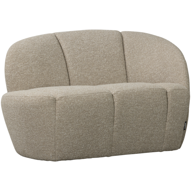 Woood Mojo 2-Zits Bankje Rechts Boucle Beige Melange