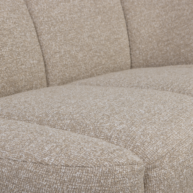 Woood Mojo 2-Zits Bankje Rechts Boucle Beige Melange