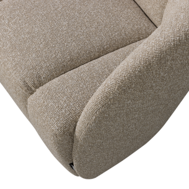 Woood Mojo 2-Zits Bankje Rechts Boucle Beige Melange