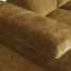 Woood Mojo Chaise Longue Bank Links Geweven Ribstof Honinggeel