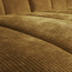 Woood Mojo Chaise Longue Bank Links Geweven Ribstof Honinggeel