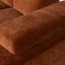 Woood Mojo Chaise Longue Bank Rechts Geweven Ribstof Roestbruin