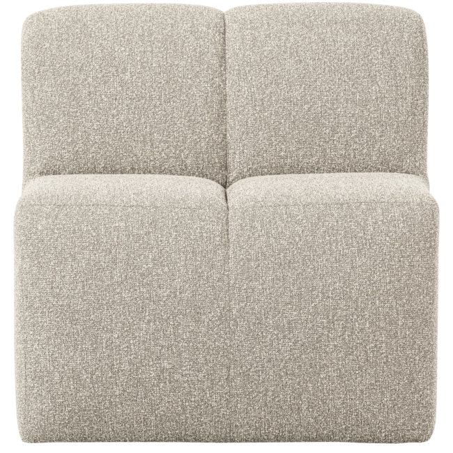 Woood Mojo Eetbankje 84cm Met Rugleuning Boucle Beige Melange