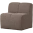 Woood Mojo Eetbankje 84cm Met Rugleuning Boucle Bruin Melange