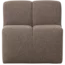 Woood Mojo Eetbankje 84cm Met Rugleuning Boucle Bruin Melange
