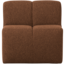 Woood Mojo Eetbankje 84cm Met Rugleuning Boucle Roestbruin Melange