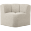 Woood Mojo Eetbankje Hoek Met Rugleuning Boucle Beige Melange