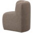 Woood Mojo Eetbankje Hoek Met Rugleuning Boucle Bruin Melange