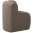 Woood Mojo Eetbankje Hoek Met Rugleuning Boucle Bruin Melange
