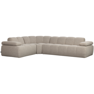 Woood Mojo Hoekbank Links Boucle Beige Melange